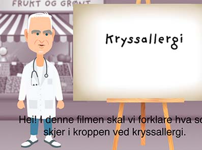 Hva skjer i kroppen ved kryssallergi?